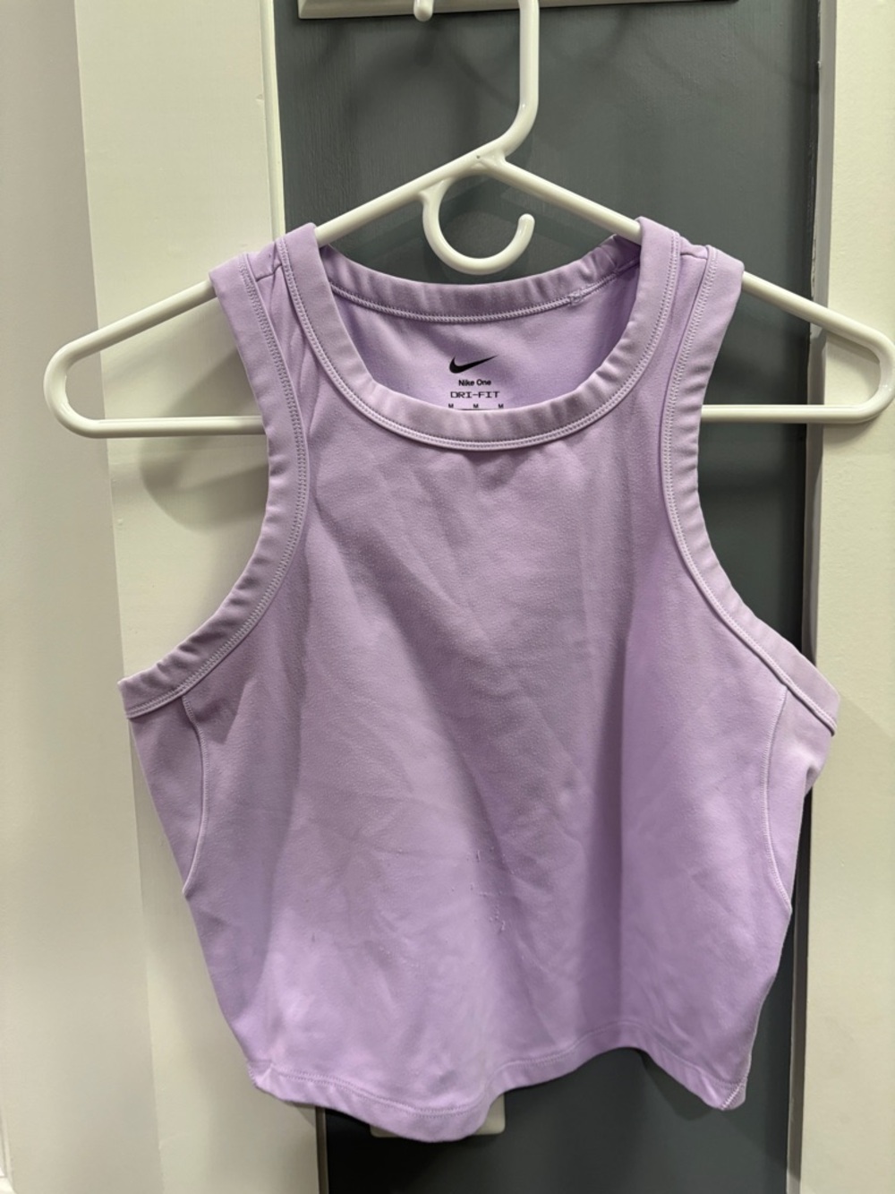 Nike Women’s Light Lavender Dri-FIT Crop Tank